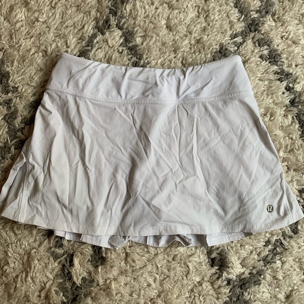 White Lululemon Tennis Skirt